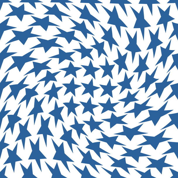 Seamless geometric star vector pattern. Retro design backdrop dynamic texture. - Vektor, kép