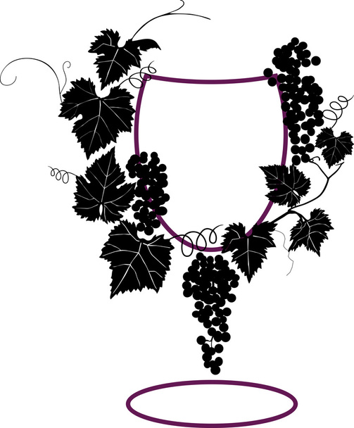 grapes element - Vector, Image