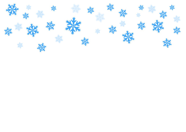 Вектор падає блакитний сніг на ізольованому фоні, можливість накладання. Зима, різдвяна текстура. Місце для тексту
. - Вектор, зображення