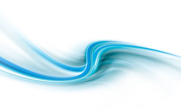 明るい青と白モダンな未来的な背景に抽象的な波 - 写真・画像