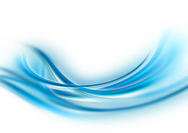 Bright blue and white modern futuristic background with abstract waves - Photo, Image