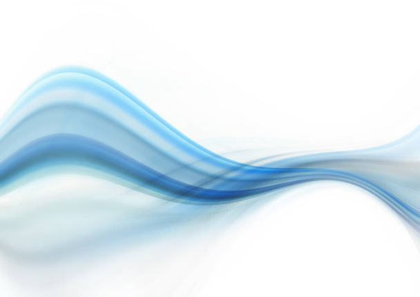 Яркий синий и белый современный футуристический фон с абстрактными волнами
 - Фото, изображение
