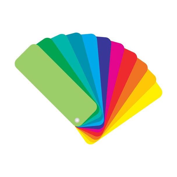 Color palette guide on grey background. Vector illustration. - Vector, Image