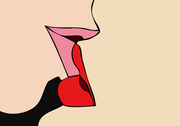 Polibek (vášnivý polibek) - Fotografie, Obrázek