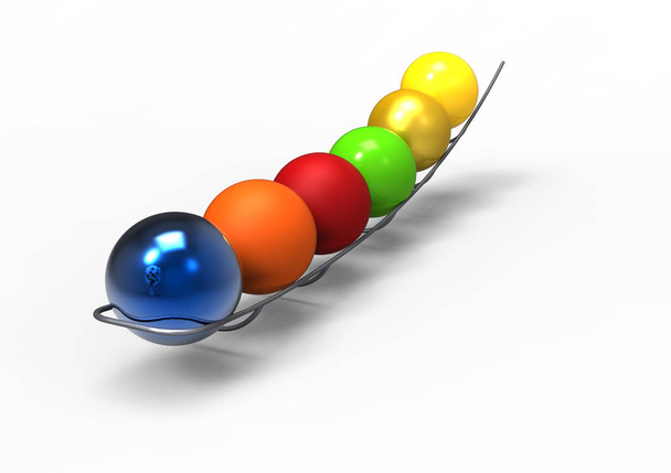 Случайная игра цветными шарами
 - Фото, изображение