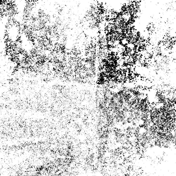 ひびや擦り傷のグランジ暗い黒と白のパターン - ベクター画像