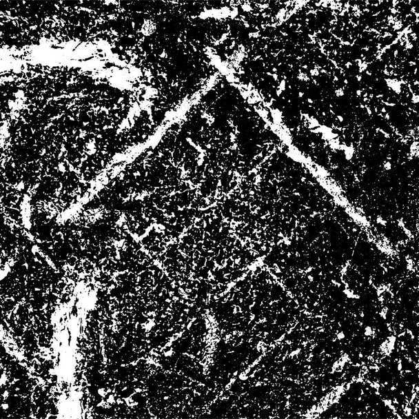 Grunge patrón negro y blanco oscuro de grietas y rasguños
 - Vector, Imagen