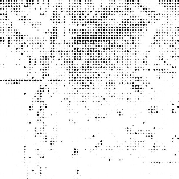 The pattern halftone black and white - Vector, Image