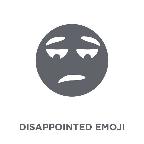 Pettynyt emoji-ikoni. Pettynyt emoji suunnittelu käsite Emoji kokoelma. Yksinkertainen elementti vektori kuva valkoisella taustalla
. - Vektori, kuva