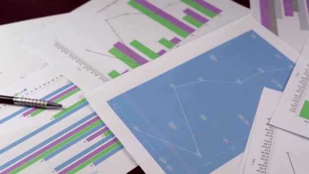 ビジネス データのグラフ グラフ ドロップダウン映像クリップ - 映像、動画