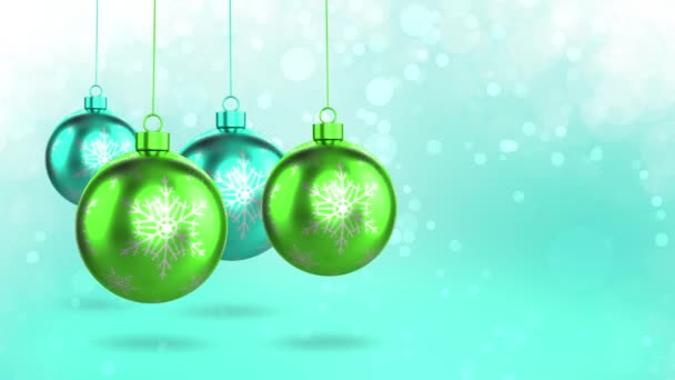 Green Christmas Decorations - Footage, Video
