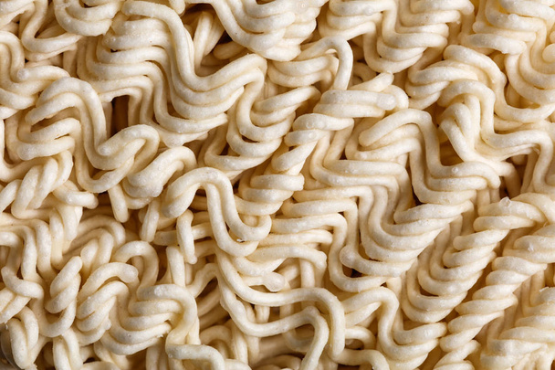 dry fastfood noodles for background, close up. - Photo, Image