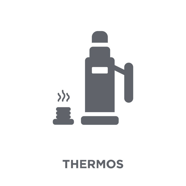 Icône Thermos. Concept de design Thermos de la collection Camping. Illustration vectorielle élément simple sur fond blanc
. - Vecteur, image