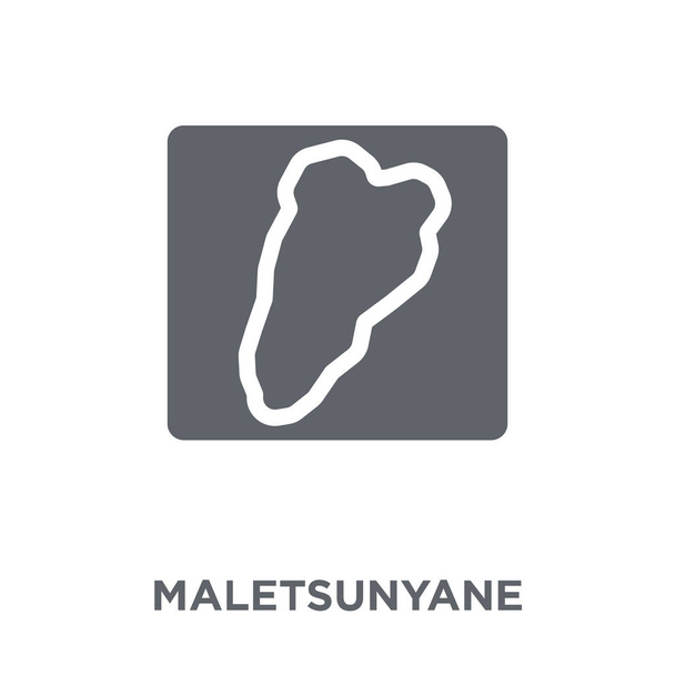 Maletsunyane εικονίδιο. Maletsunyane σχεδίαση από τη συλλογή σύμβολα της Αφρικής. Εικονογράφηση διάνυσμα απλό στοιχείο σε λευκό φόντο. - Διάνυσμα, εικόνα