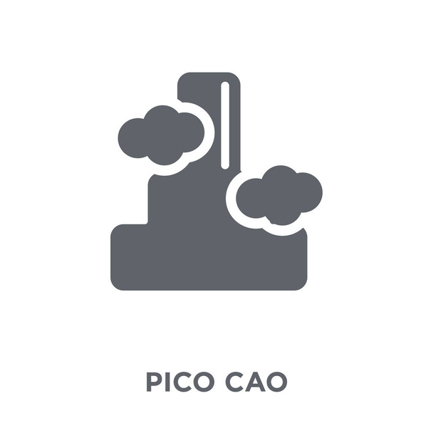 pico cao Ikone. pico cao design concept aus der africa symbols collection. einfache Elementvektorabbildung auf weißem Hintergrund. - Vektor, Bild