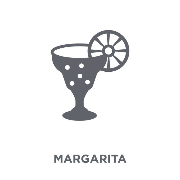 Margarita simgesi. Margarita tasarım konsepti içecekler koleksiyonundan. Basit öğe vektör çizim beyaz arka plan üzerinde. - Vektör, Görsel