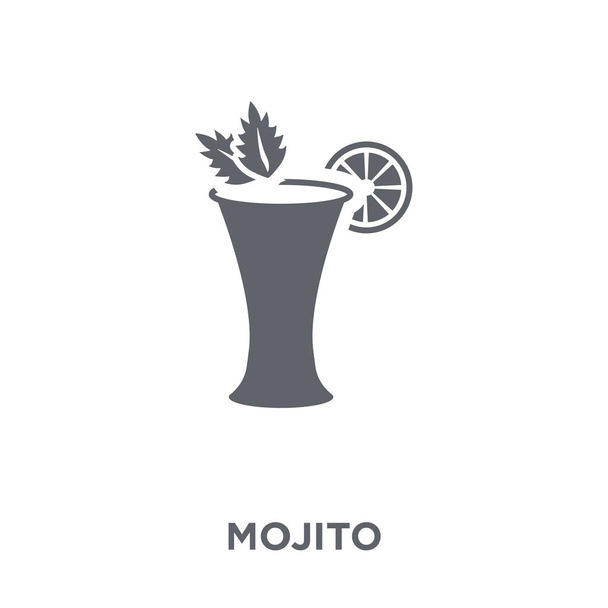 Mojito pictogram. Het ontwerpconcept van de Mojito uit dranken collectie. Eenvoudig element met de vectorillustratie op witte achtergrond. - Vector, afbeelding