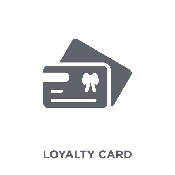 Loyalty card icon. Loyalty card design concept from Ecommerce collection. Simple element vector illustration on white background. - Vecteur, image