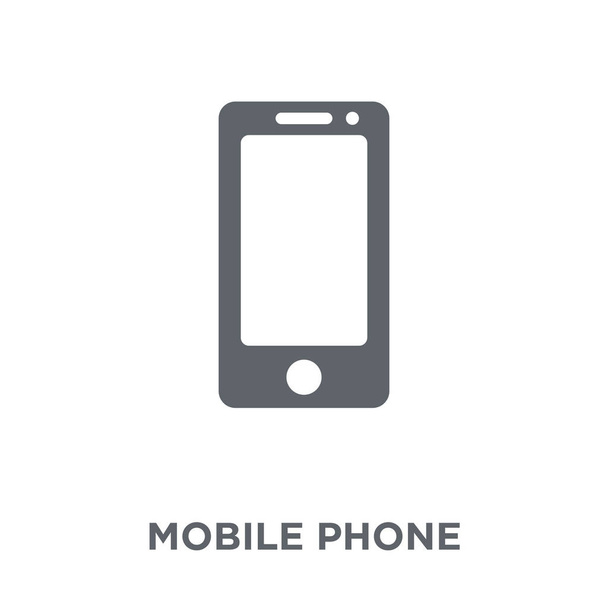 Mobile phone icon. Mobile phone design concept from Electronic devices collection. Simple element vector illustration on white background. - Vector, Image