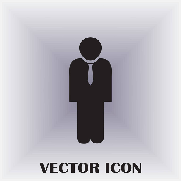 Geschäftsmann Vektor Web-Ikone - Vektor, Bild