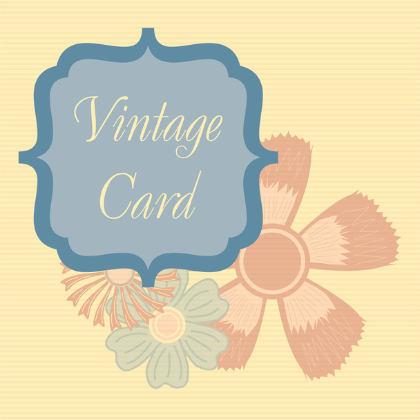 Vintage card - Wektor, obraz