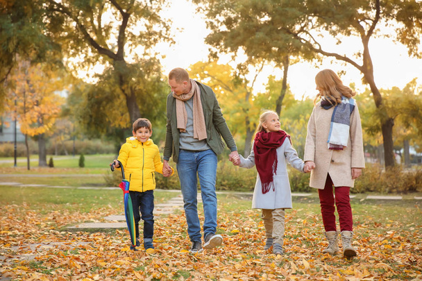 família feliz no parque de outono - Foto, Imagem
