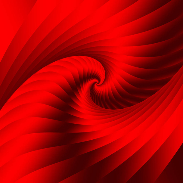 Beautiful abstract background. Red spiral element. Geometric Spatial Structure for creative design. Decoration for wallpaper desktop, poster, cover booklet, card. - Photo, Image