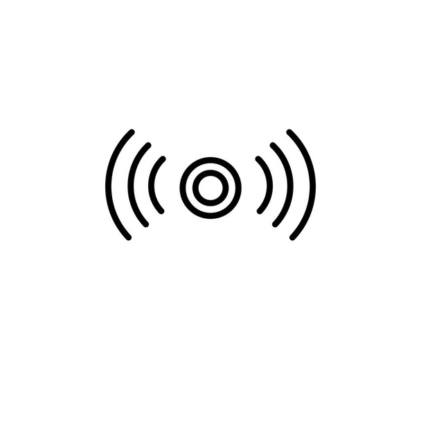 Значок сигнала. Современный современный плоский иконка линейного векторного сигнала на белом фоне из коллекции тонких линий связи, набросок векторной иллюстрации
 - Вектор,изображение