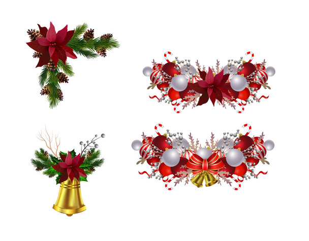 Set di decorazioni natalizie
 - Vettoriali, immagini