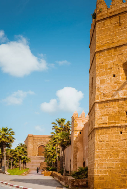 Kasbah of Udayas fortress in Rabat Morocco - Zdjęcie, obraz