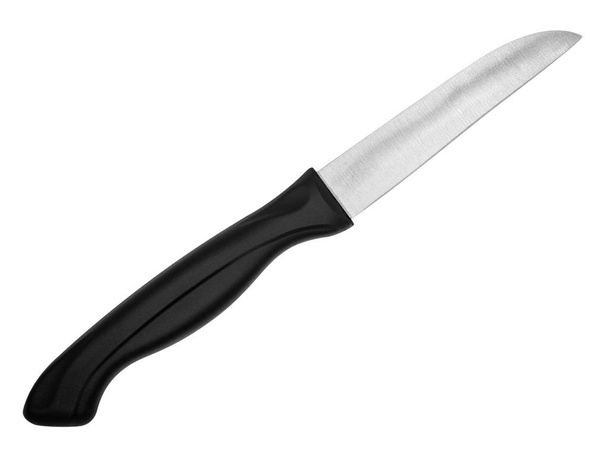 Cuchillo de verduras aislado sobre fondo blanco con caminos de recorte
 - Foto, Imagen