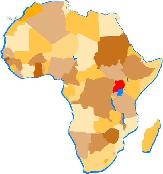 Уганда
 - Вектор,изображение