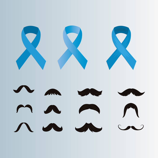 movember prostate cancer day - Vector, Image