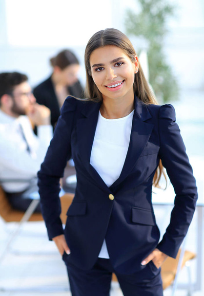 closeup.confident young business woman - Photo, image
