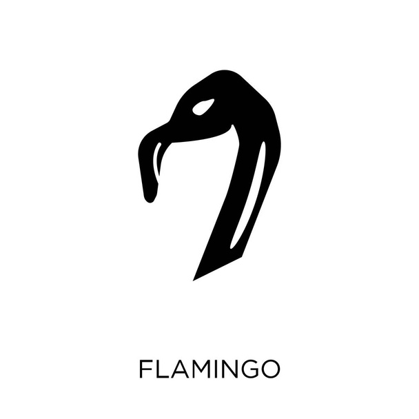 Flamingo icon. Flamingo symbol design from Animals collection. Simple element vector illustration on white background. - Vektor, obrázek