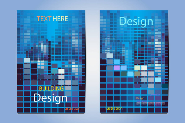 Современный шаблон макета журнала, обложка листовки бизнес-брошюры иллюстрации Cityscape структуры геометрического векторного дизайна, брошюра рекламы абстрактный фон, Годовой отчет для презентации в размере А4
 - Фото, изображение