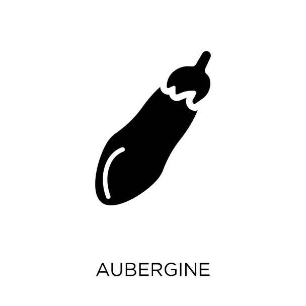 Aubergine icon. Aubergine symbol design from Fruit and vegetables collection. Simple element vector illustration on white background. - Vektor, obrázek