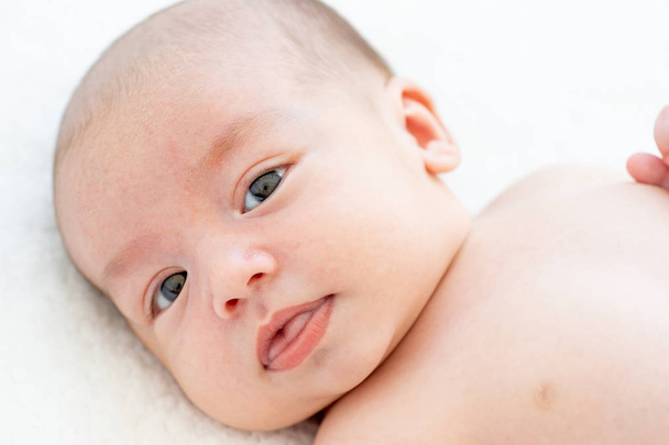 cute newborn baby on the first months of life - Zdjęcie, obraz