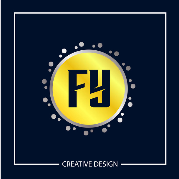 Eredeti levél Fy logó sablon Design vektor illusztráció - Vektor, kép