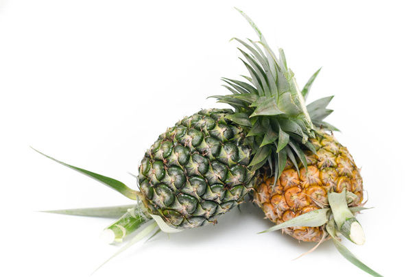Pineapple isolated on white background, Tropical fruit - Fotó, kép