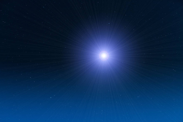 Gwiazdy Mlecznej sfotografowany przez teleskop. 2D render / ilustracja, moja astronomia pracy. - Zdjęcie, obraz