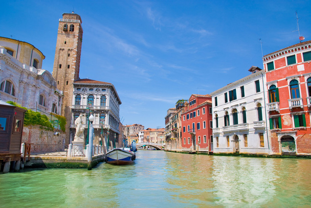 Venise canal et maisons, Italie
 - Photo, image