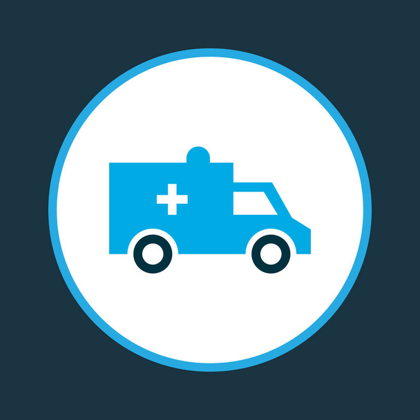Auto pictogram gekleurde symbool. Premium kwaliteit geïsoleerd ambulance element in trendy stijl. - Foto, afbeelding