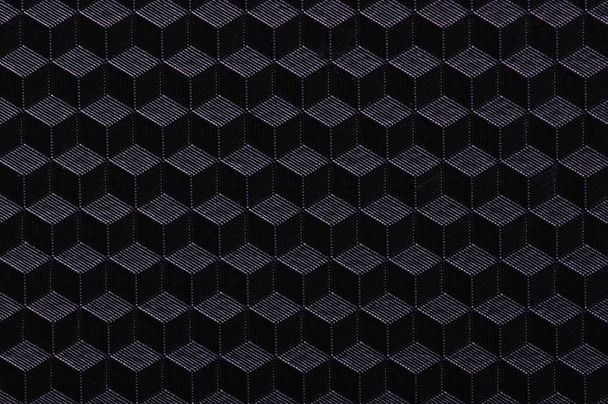 Fondo geométrico abstracto con cubos en negro - Foto, Imagen