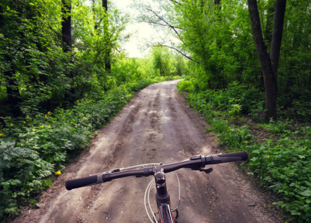 Велосипед Руддер на заміській дорозі
 - Фото, зображення