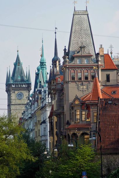 Beautiful towers of the old town in Prague - Фото, изображение