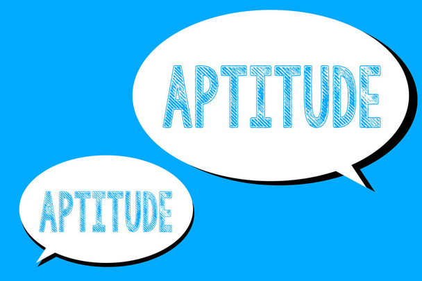 Word pisanie tekstu Aptitude. Koncepcja biznesowa dla tendencja naturalną zdolność do czegoś Skill Talent perforanalysisce - Zdjęcie, obraz