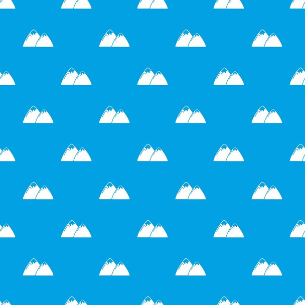Mountain pattern vector seamless blue - Vektor, Bild