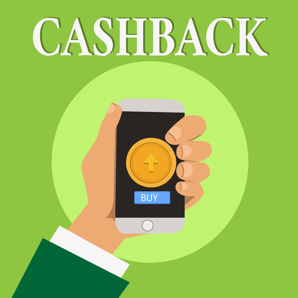Írásbeli Megjegyzés mutatja a Cashback. Üzleti fénykép bemutató ösztönző felajánlására a vevők egyes termékek során készpénz - Fotó, kép