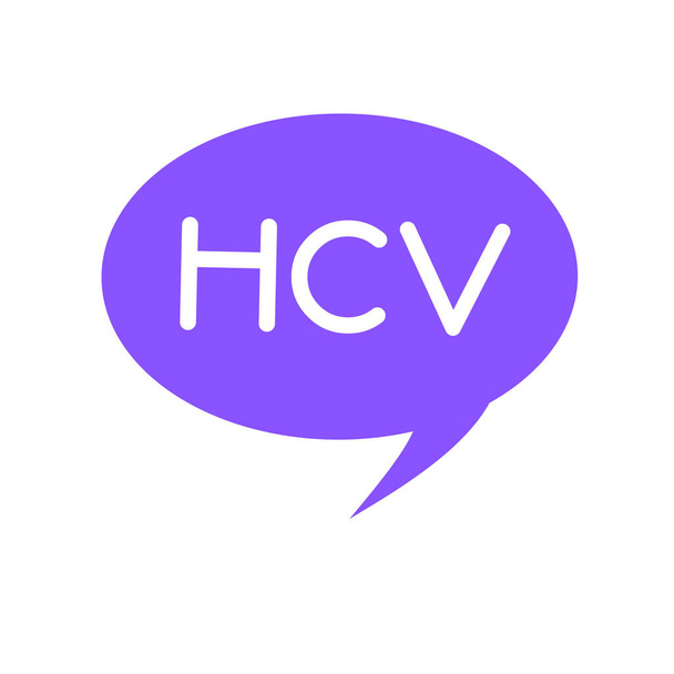Handgeschreven tekst Hcv. Concept betekenis besmettelijk agent die leiden tot de ontsteking van de lever virale infectie - Foto, afbeelding